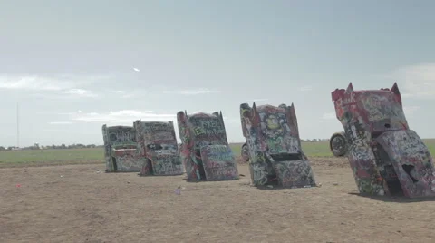 Cadillac Ranch Stock Footage 59763257
