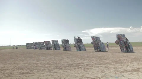 Cadillac Ranch Stock Footage 59763375