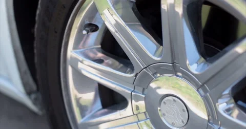 Cadillac. Wheel. Video stock 51325396