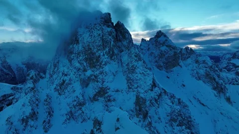 The cadini at the blue hour Video stock 275899176