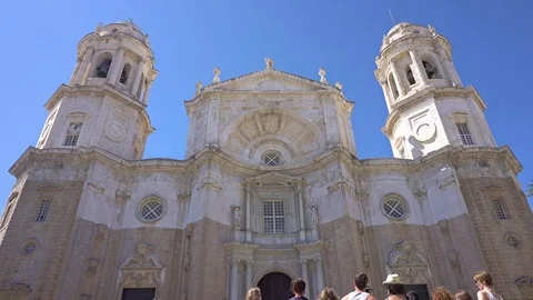 Cadiz cathedral Stock Footage 92426152