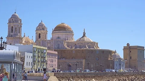 Cadiz cathedral Stock Footage 92476109