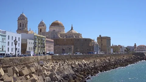 Cadiz cathedral Stock-Footage 92535163