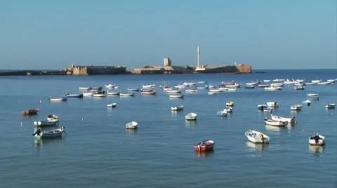 Cadiz, Spain - WS Video stock 8648072