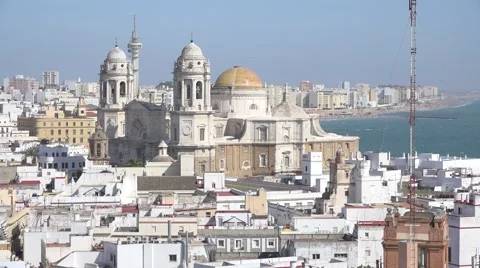 Cadiz in a summer day Stock Footage 67988914
