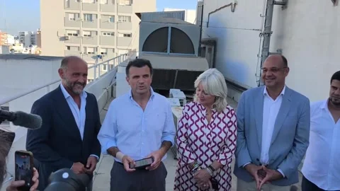 Cádiz tests tsunami warning sirens, Cádiz, ES - 17 Sep 2026 Stock Footage 345750250