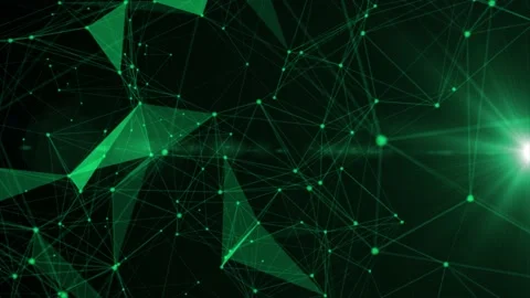 Cadmium green plexus background Stock Footage 172170415