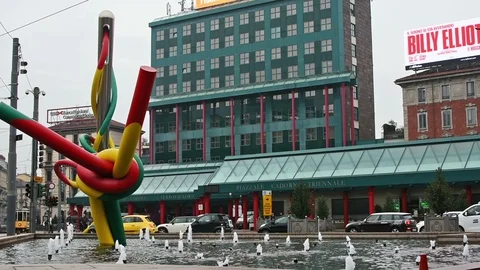 Cadorna square 스톡 동영상 87568768