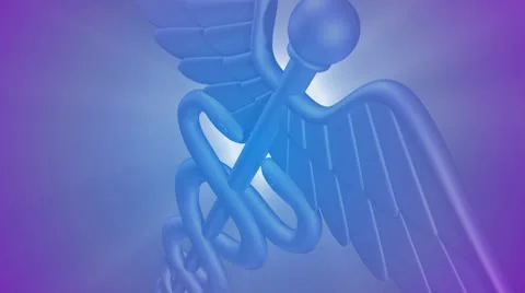 Caduceus - Doctor's Symbol Stock Footage 8970309