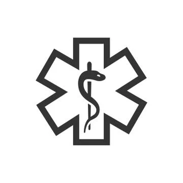 Caduceus Icon Illustrazione stock