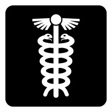 Caduceus icon illustration Stock Illustration