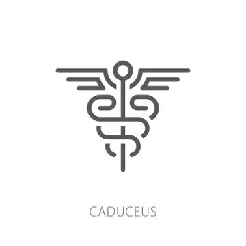 Caduceus icon vector illustration Stock Illustration