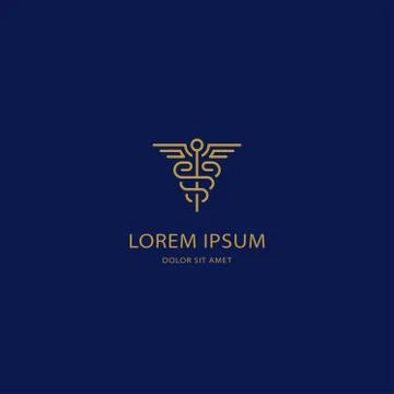 Caduceus icon vector illustration Stock Illustration