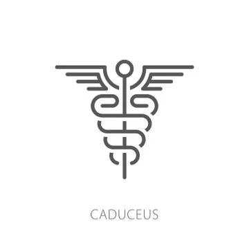 Caduceus icon vector illustration Stock Illustration