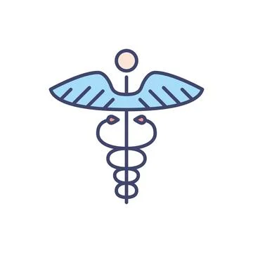 Caduceus related vector icon. Stock Illustration