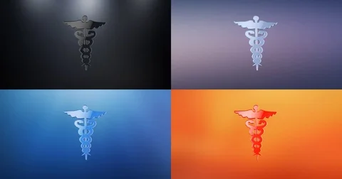 Caduceus S 3d Icon Stock Footage 74073708