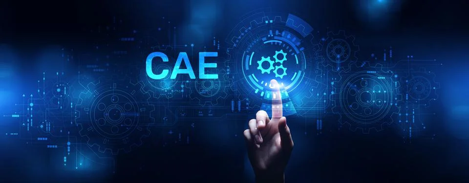 CAE Software system Computer-aided engineering application design and modeling Foto stock