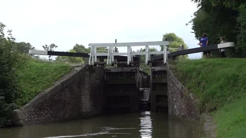 Caen Hill Locks Devizes Wiltshire England. Stock Footage 135542090