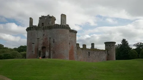 Caerlaverock Castle Video stock 164053537
