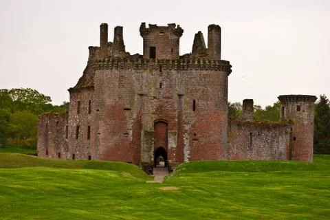 Caerlaverock Castle Stock Photos