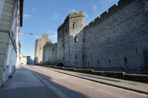 Caernarfon castle Stock Photos
