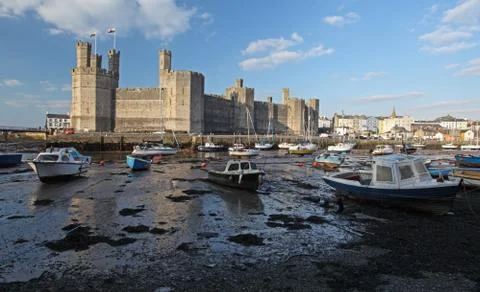 Caernarfon castle Stock Photos