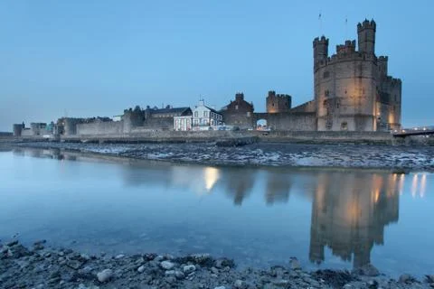 Caernarfon castle Stock Photos