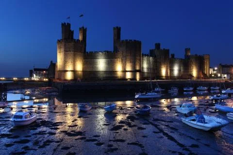 Caernarfon castle Stock Photos