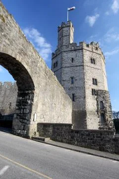 Caernarfon castle Stock Photos