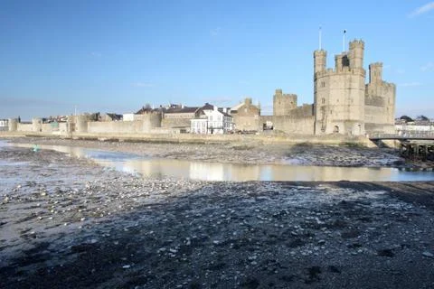 Caernarfon castle Stock Photos