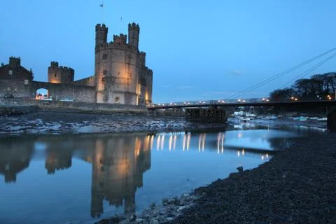 Caernarfon castle Stock Photos