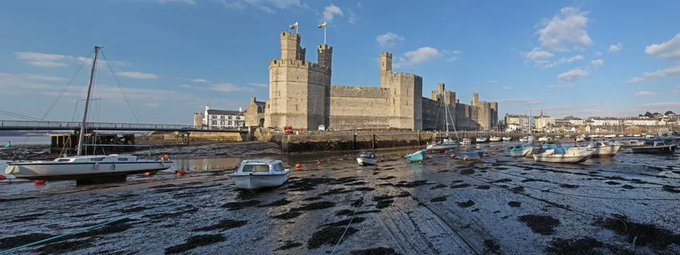 Caernarfon castle Stock Photos