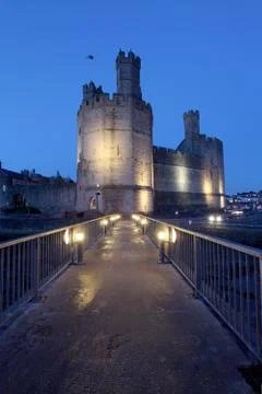 Caernarfon castle Stock Photos