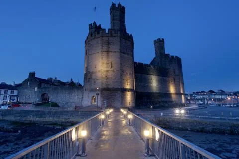 Caernarfon castle Stock Photos