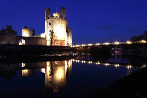 Caernarfon castle Stock Photos