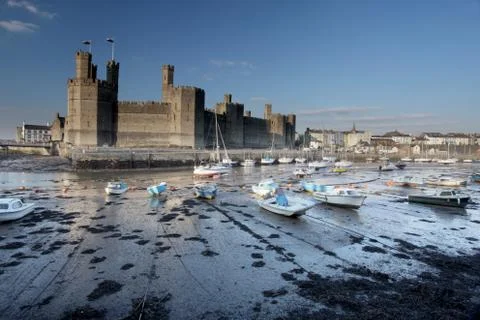 Caernarfon castle Stock Photos