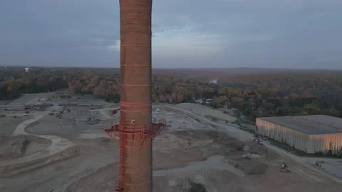 Caesar Casino Chimney 03 Stock Footage 223532960