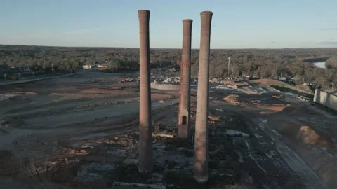 Caesar Casino Chimney 06 Stock Footage 223528247