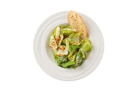 Caesar salad with bacon Stock Photos