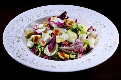 Caesar salad with chicken Stock Photos