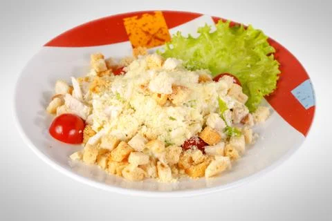 Caesar salad with chicken Stock Photos