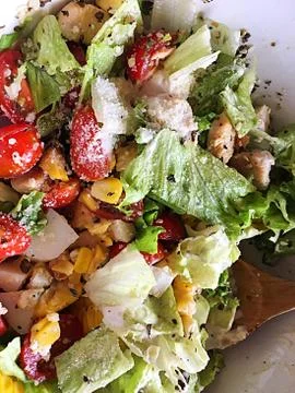 Caesar salad with chicken Fotos de archivo