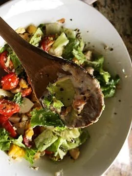 Caesar salad with chicken Stock Photos