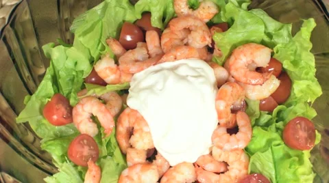 Caesar Salad Stock Footage 58158791