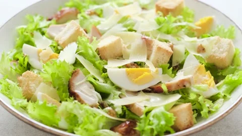Caesar salad Stock Footage 165487863