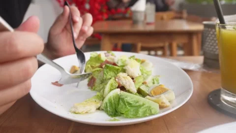 Caesar Salad Stock Footage 319109707