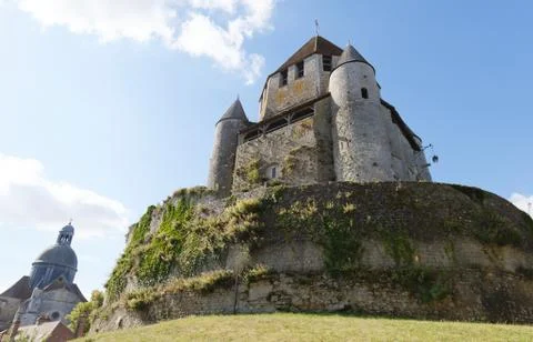 Caesar tower , built under reign of Henry Liberal - landmark and emblem of Pr Stock Photos