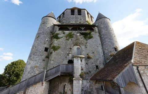 Caesar tower , built under reign of Henry Liberal - landmark and emblem of Pr Foto stock
