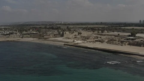Caesarea by drone Stock Footage 105314190