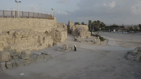 Caesarea maritima - 10-bit Dlog-M Color Profile Stock Footage 120348914